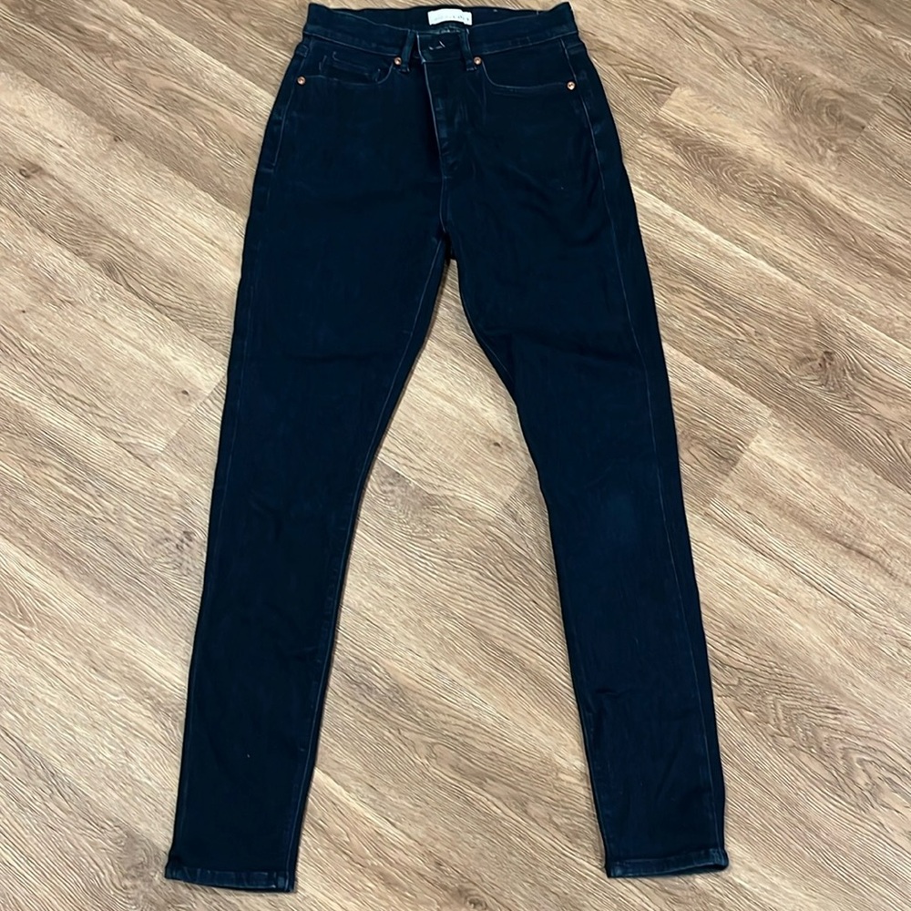 Women’s Loft high waist skinny jeans dark blue